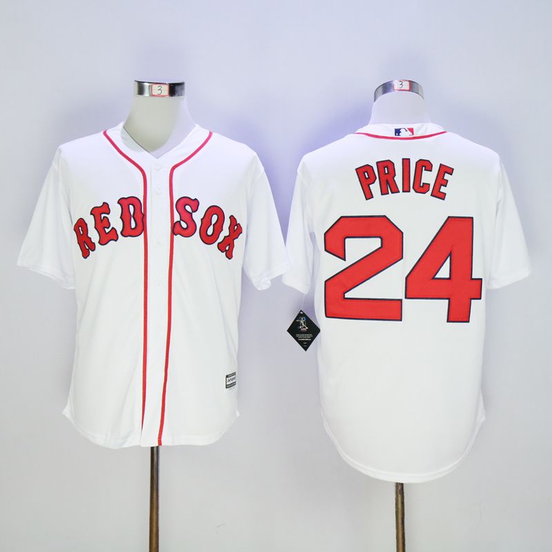 Men Boston Red Sox #24 Price White MLB Jerseys